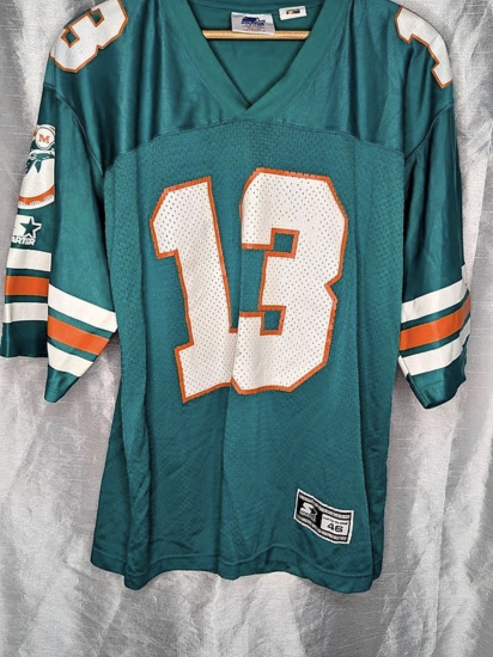 vintage 1990s Starter Miami Dolphins Dan Marino #13 mesh jersey 46 M
